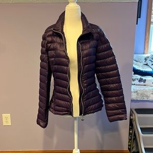 Calvin Klein purple packable down coat